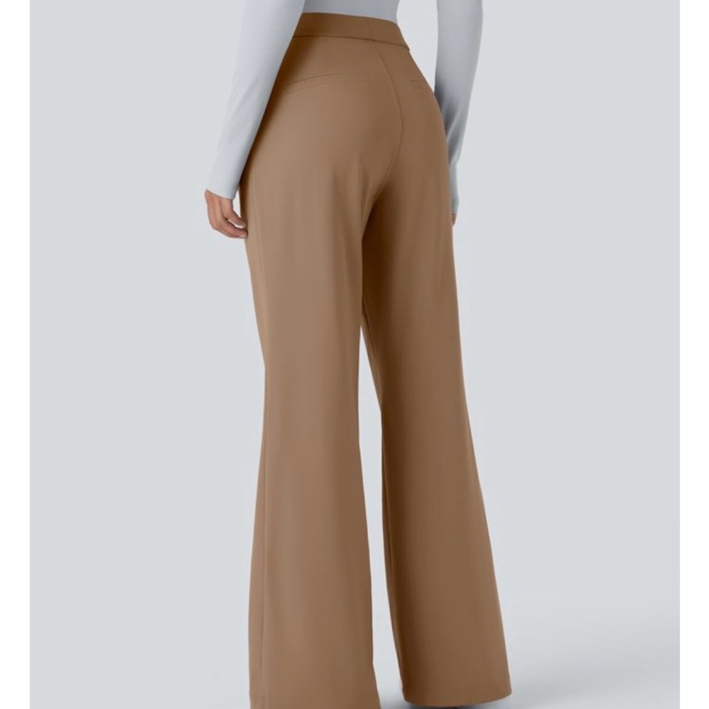 HALARA Tan Wide-Leg Women's Pants Small - Picture 2 of 6